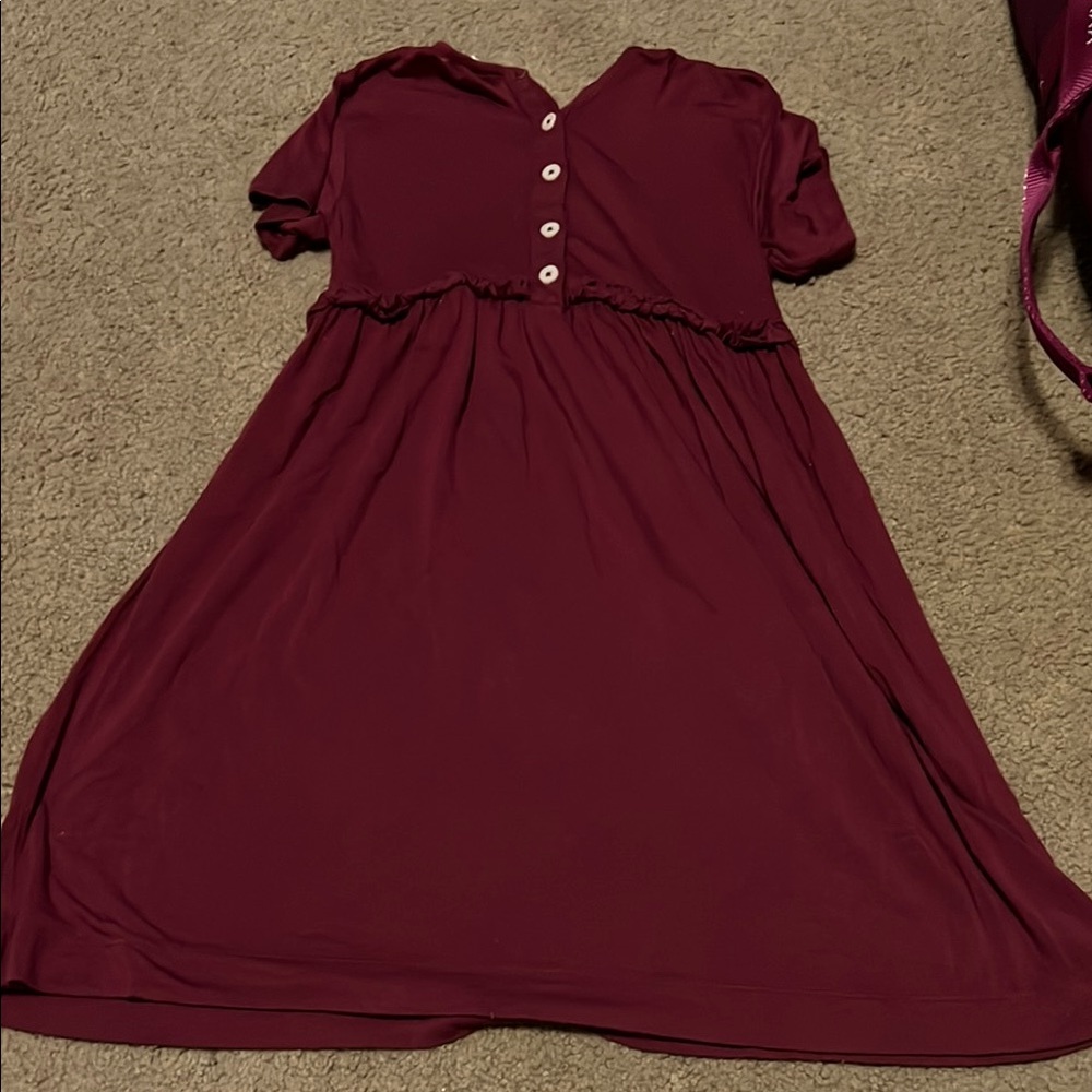 Kate Quinn Red Puff Sleeve V-Neck Sundress